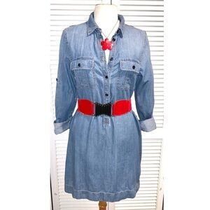 J. Crew Denim long sleeve dress Vintage Women’s size 10